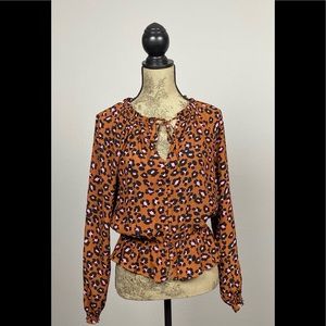 Sanctuary Cheetah print blouse